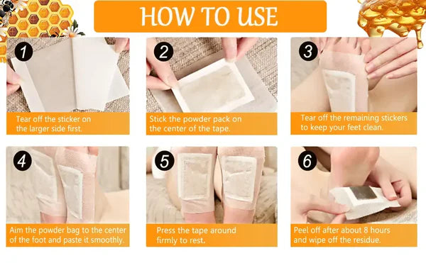 Bee Venom Lymphatic Drainage & Slimming Foot Patches 🌿👣 (BUY 10 GET 2 FREE )