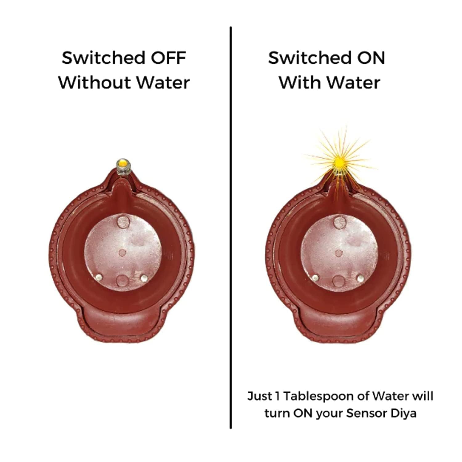 LED Light Water Sensor Diya | 🔥Free Water Sensing Shivling🔥